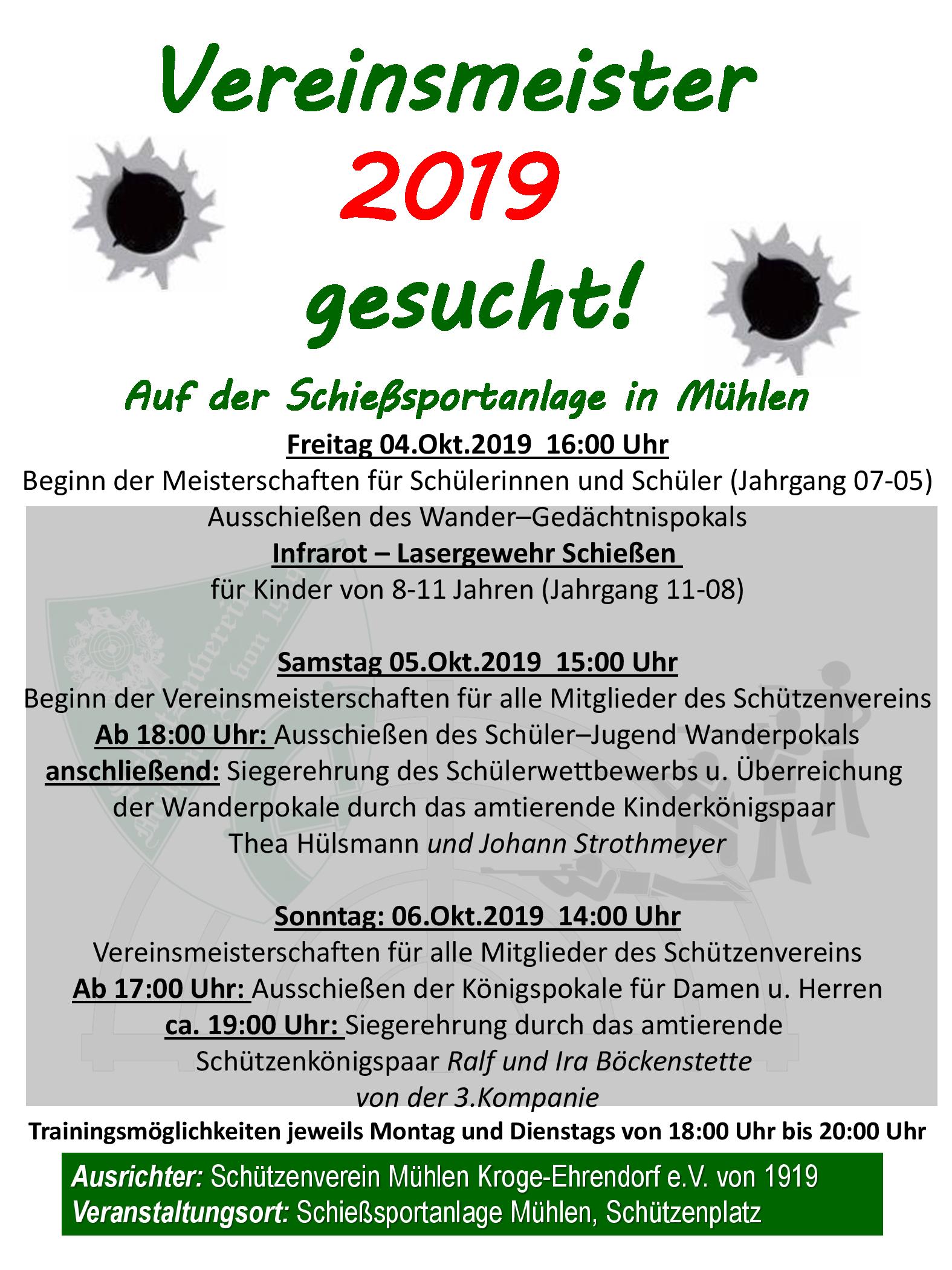 Einladung VM 2019